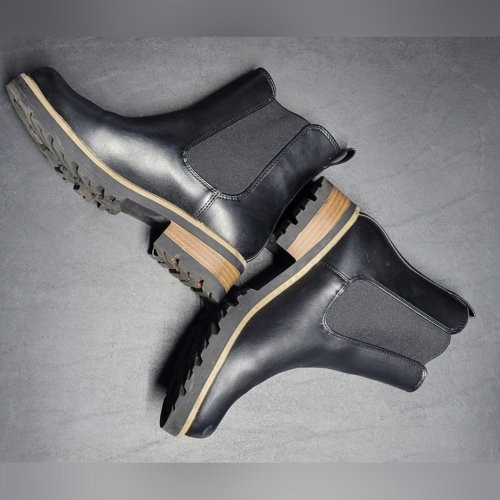 Black Leather Women's Boots